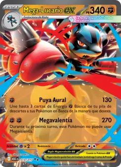 Mega-Lucario ex, Héroes Ascendentes Nº 113 Holo