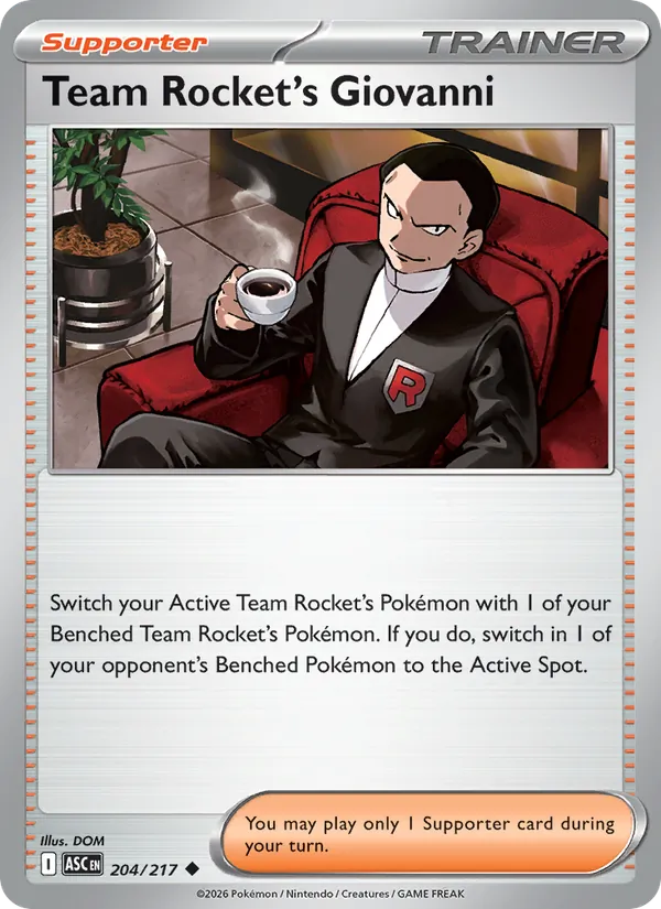 Team Rocket's Giovanni, Ascended Heroes No. 204