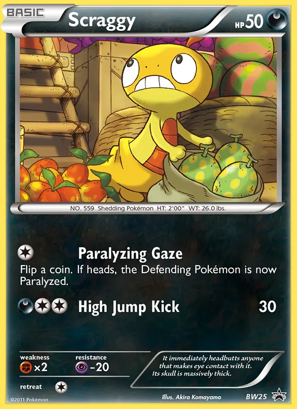 Scraggy, BW Black Star Promos Nº BW25