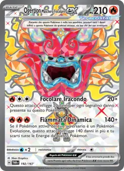 Ogerpon Maschera Focolare-ex, Crepuscolo Mascherato No. 192 Holo