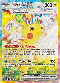 Pikachu ex, Kilat Rasi No. 230 Normal