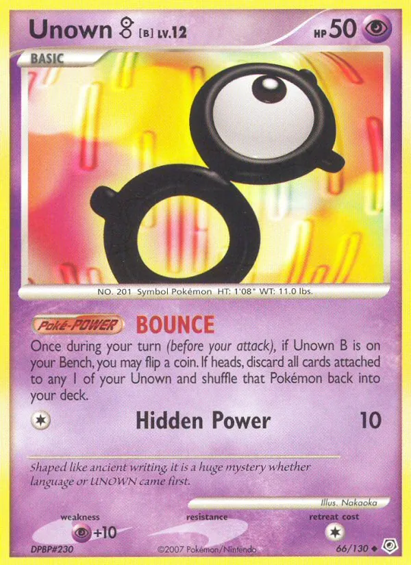 Unown B, Diamond & Pearl Nº 66