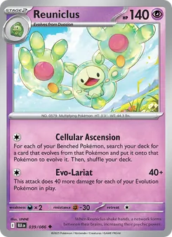 Reuniclus, Black Bolt Nº 039 Normal