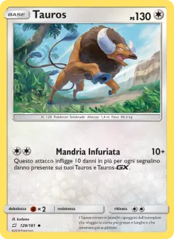 Tauros, Gioco di Squadra No. 129 Normal