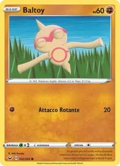 Baltoy, Spada e Scudo Nº 102 Normal