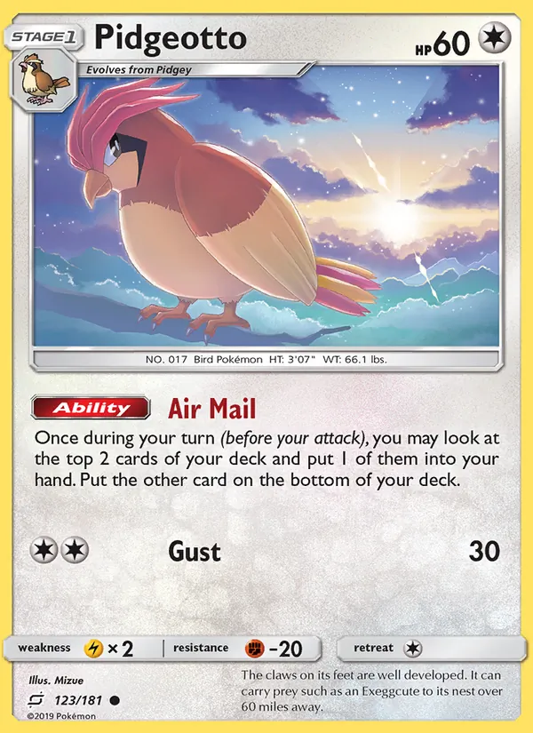 Pidgeotto, Team Up Nº 123