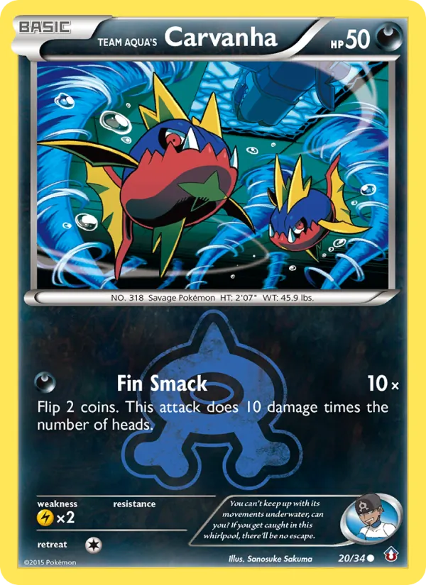 Team Aqua's Carvanha, Double Crisis Nº 20