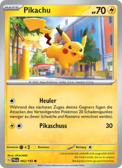Pikachu, Entwicklungen in Paldea No. 062 Normal