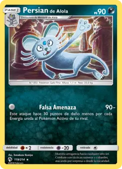 Persian de Alola, Truenos Perdidos Nº 119 Normal