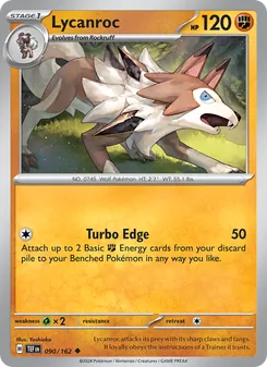 Lycanroc, Temporal Forces No. 090 Normal