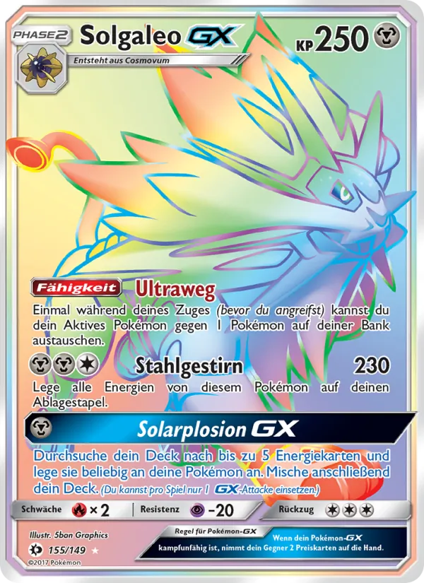 Solgaleo GX, Sonne & Mond No. 155