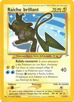 Raichu brillant, Neo Destiny No. 111 Holo