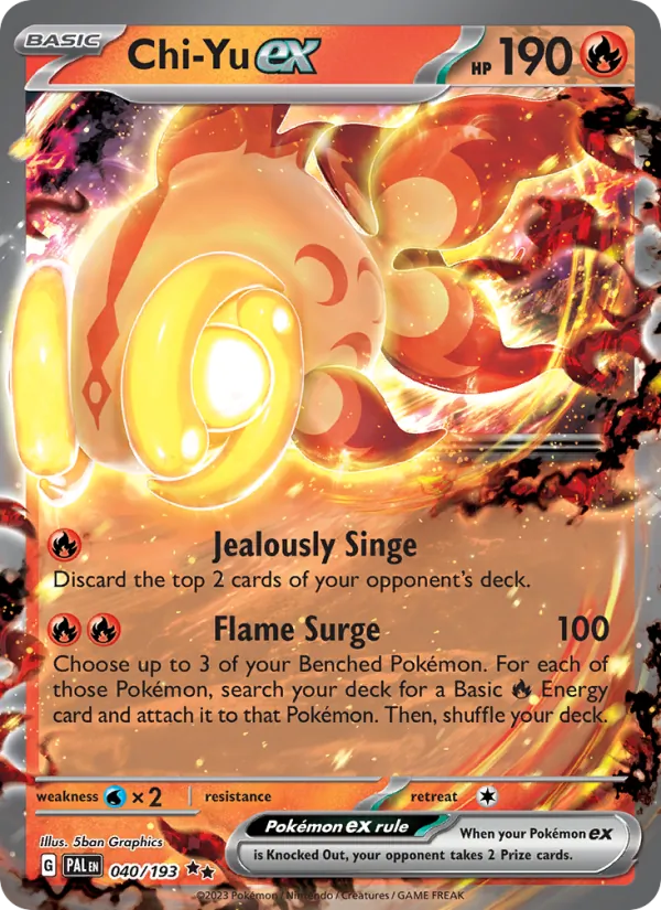 Chi-Yu ex, Paldea Evolved No. 040