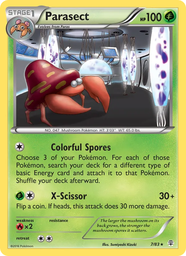 Parasect, Generations Nº 7