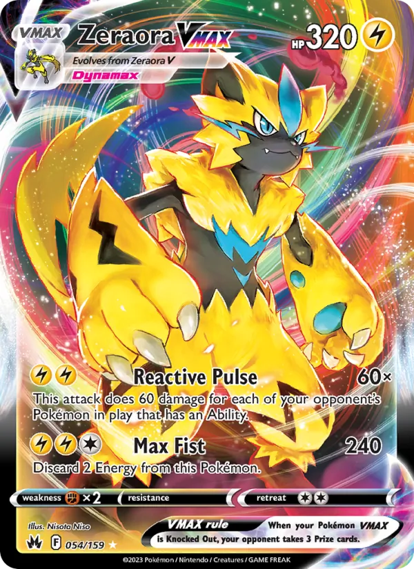 Zeraora VMAX, Crown Zenith Nº 054
