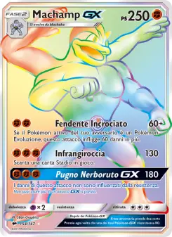 Machamp GX, Ombre Infuocate No. 154 Holo