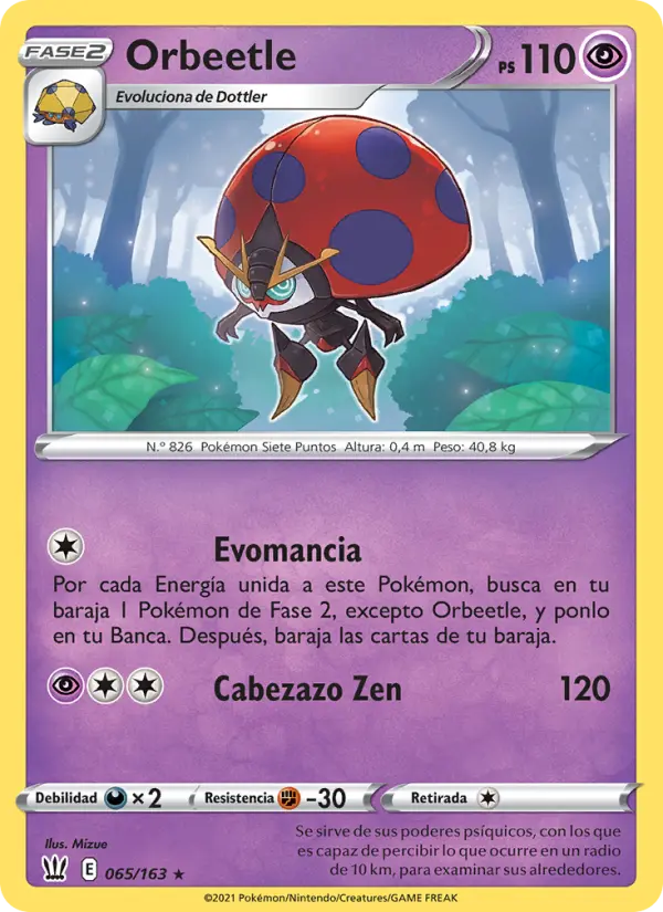 Orbeetle, Estilos de Combate No. 65