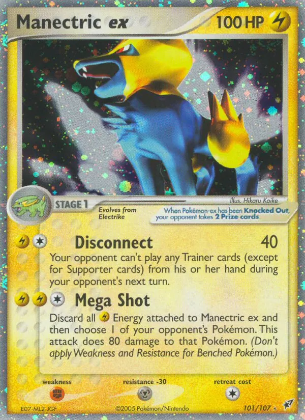 Manectric ex, Deoxys Nº 101