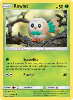Rowlet, Eclipse Cósmico No. 17 Normal