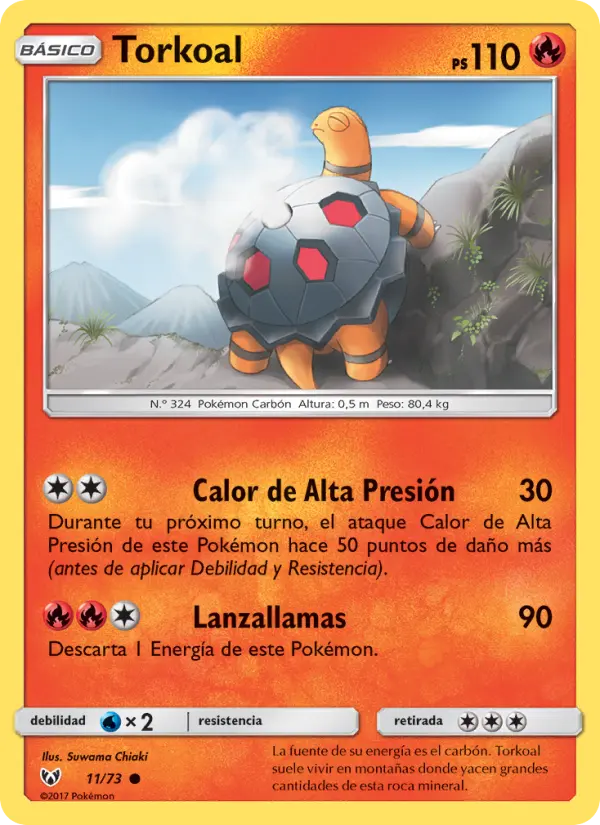 Torkoal, Leyendas Luminosas Nº 11