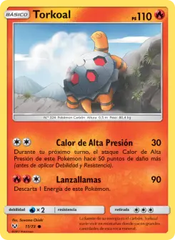 Torkoal, Leyendas Luminosas No. 11 Normal