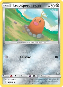 Taupiqueur d’Alola, Alliance Infaillible No. 121 Normal