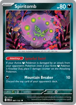 Spiritomb, Mega Evolution Nº 087 Normal