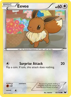Eevee, Dark Explorers Nº 83 Normal