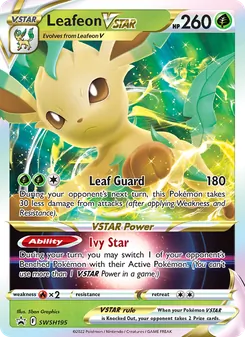Leafeon VSTAR, SWSH Black Star Promos Nº SWSH195 Normal