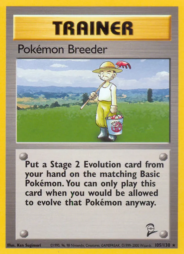 Pokémon Breeder, Base Set 2 No. 105