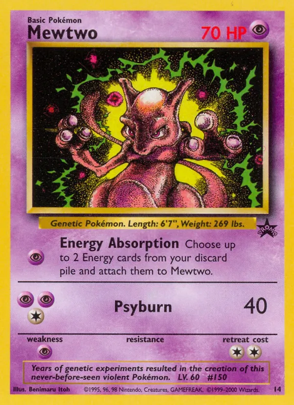 Mewtwo, Wizards Black Star Promos Nº 14