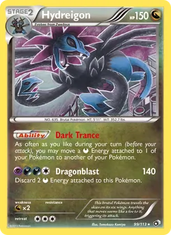 Hydreigon, Legendary Treasures No. 99 Normal