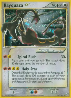 Rayquaza ☆, Deoxys Nº 107 Holo
