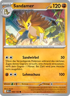 Sandamer, Mega-Entwicklung Nº 069 Normal