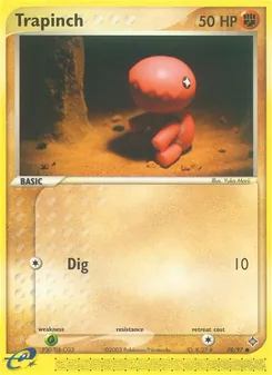 Trapinch, Dragon No. 78 Normal