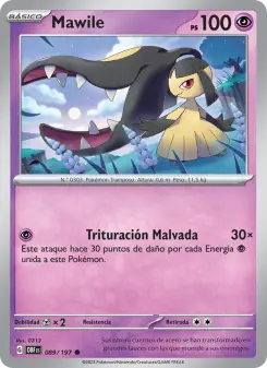 Mawile, Llamas Obsidianas Nº 089 Normal