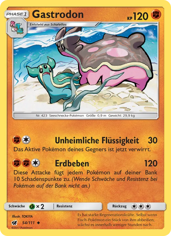 Gastrodon, Aufziehen der Sturmröte Nº 54