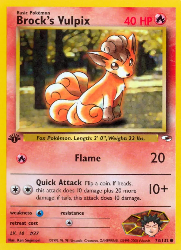 Brock's Vulpix, Gym Heroes No. 73