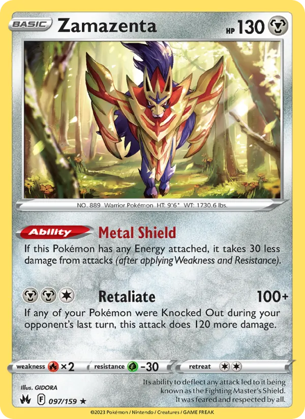 Zamazenta, Crown Zenith Nº 097