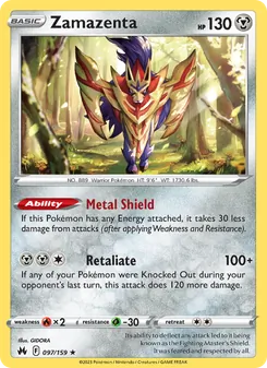 Zamazenta, Crown Zenith Nº 097 Holo