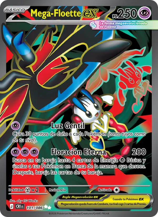 Mega-Floette ex, Caos Creciente No. 101