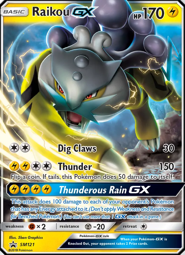 Raikou GX, SM Black Star Promos Nº SM121