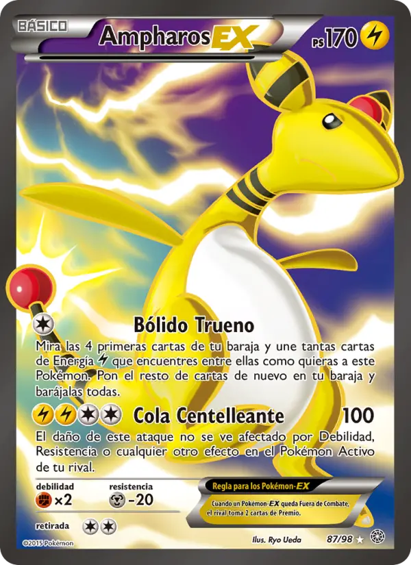 Ampharos EX, Antiguos Orígenes Nº 87