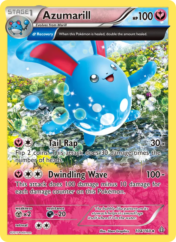 Azumarill, Primal Clash No. 104
