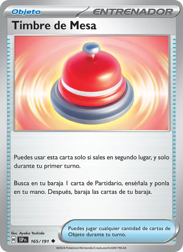 Timbre de Mesa, Chispas Fulgurantes No. 165