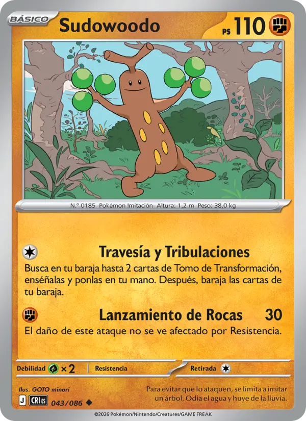 Sudowoodo, Caos Creciente Nº 043