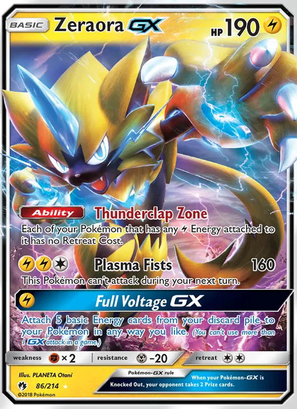 Zeraora GX, Lost Thunder No. 86
