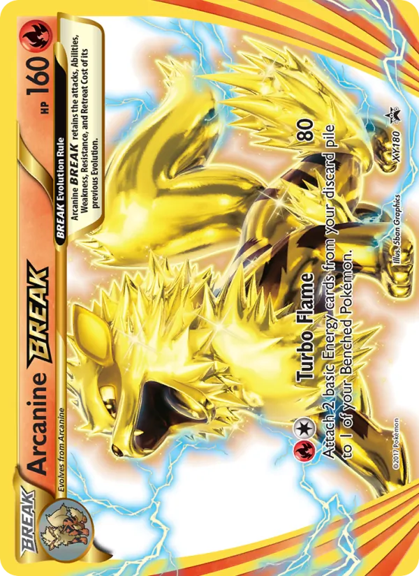 Arcanine BREAK, XY Black Star Promos No. XY180