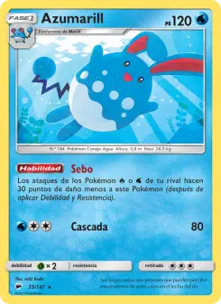 Azumarill, Sombras Ardientes No. 35 Normal