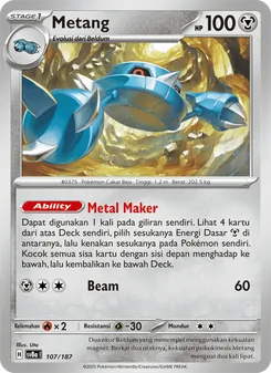 Metang, Festival Terastal ex No. 107 Normal